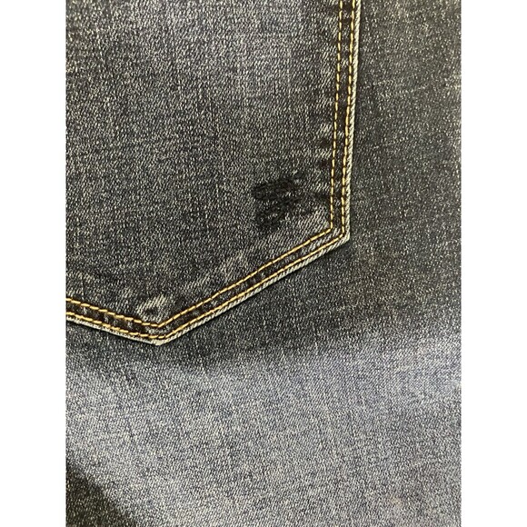 Seven7 Women's Slim Straight Jeans Size 8 Birch Blue Dark Wash Denim Stretch - Picture 11 of 11